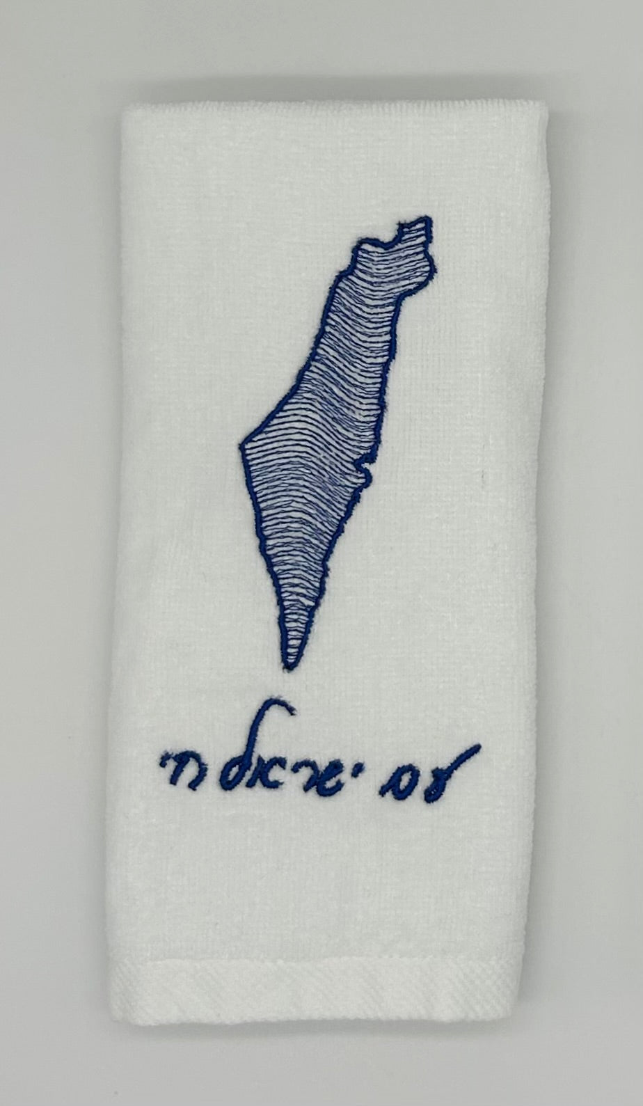 Hand Towels - Wave Filled Israeli Map
