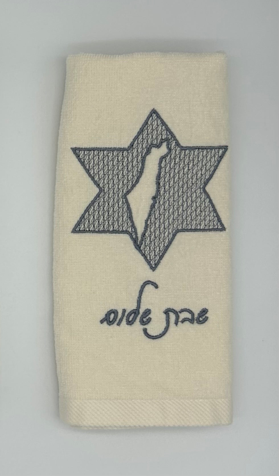 Hand Towels - Embossed Israeli Map