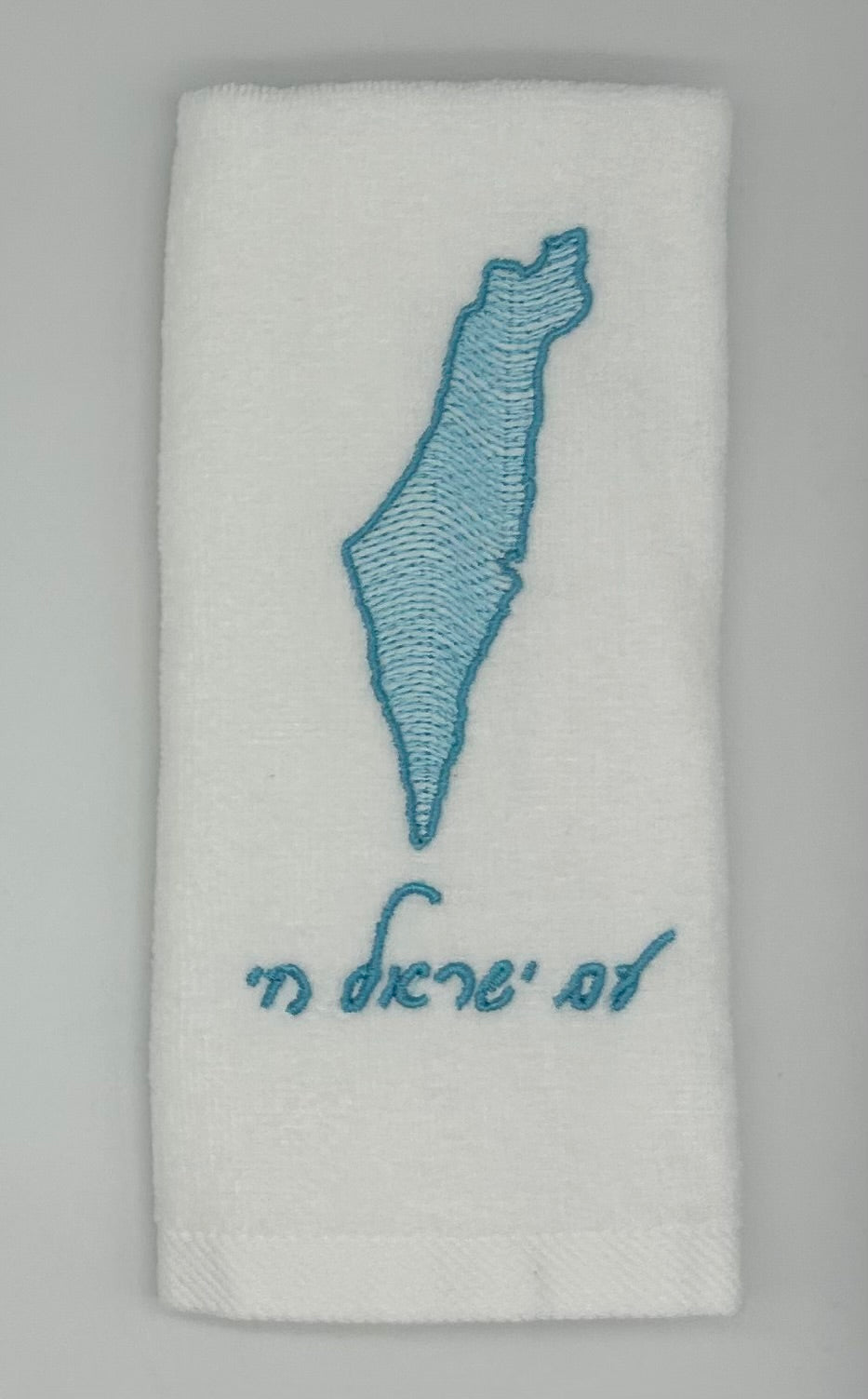 Hand Towels - Wave Filled Israeli Map