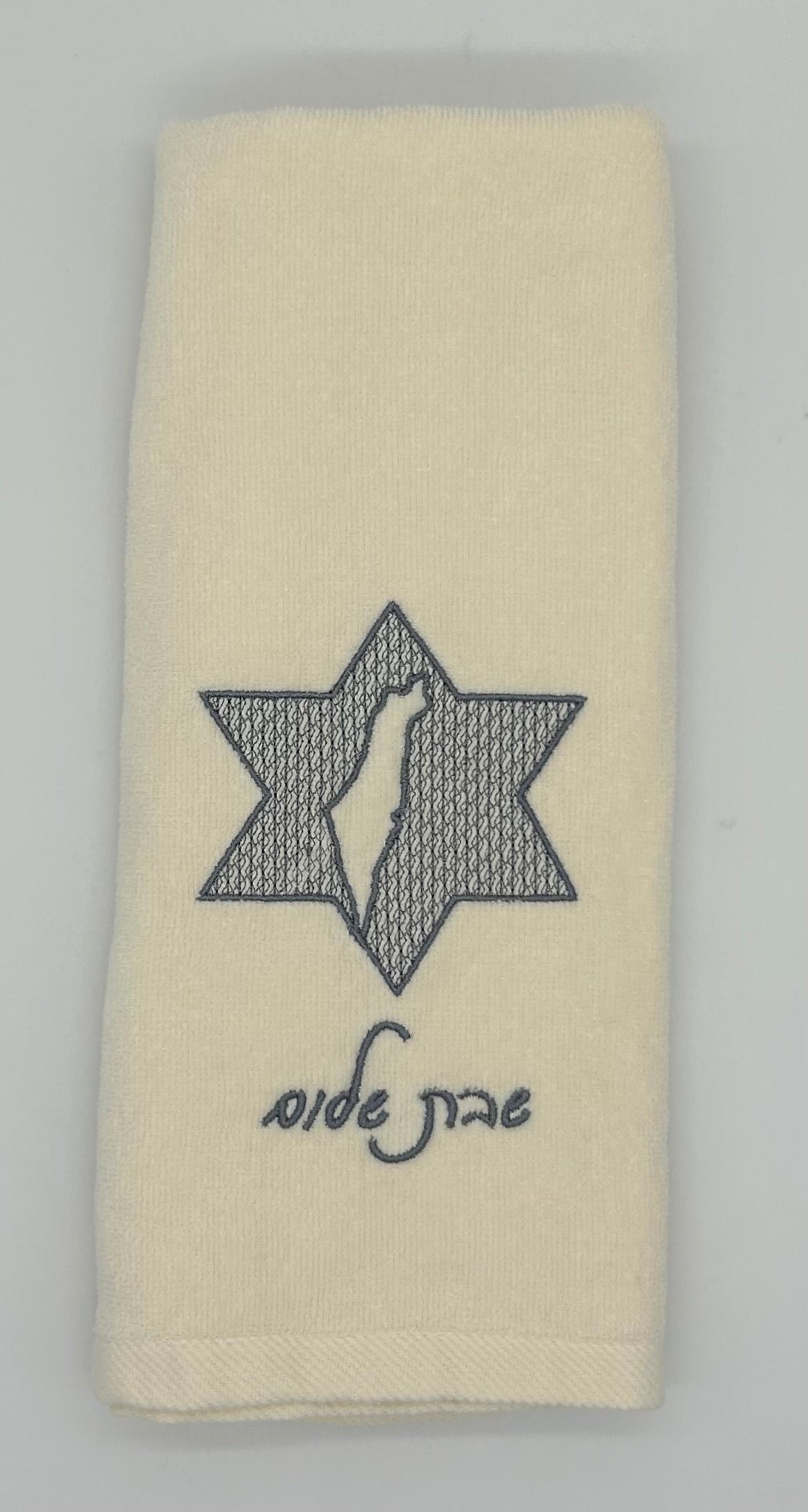 Hand Towels - Embossed Israeli Map