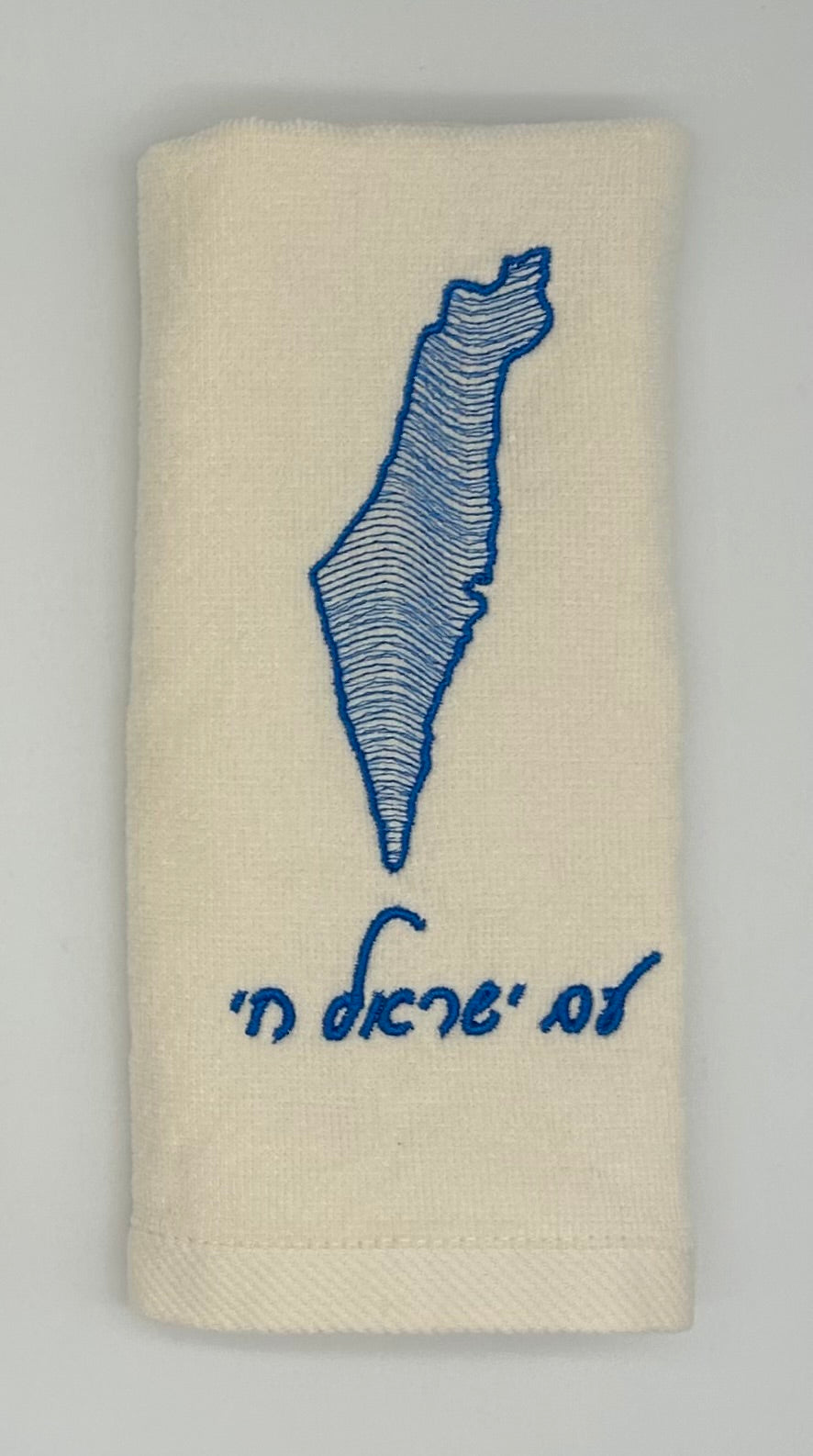 Hand Towels - Wave Filled Israeli Map