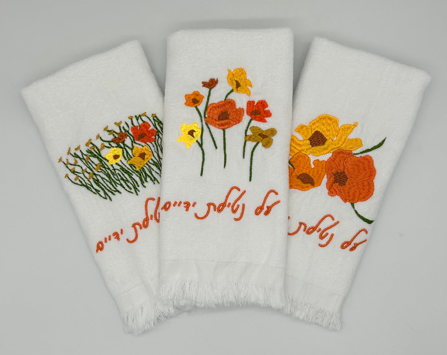 Hand Towels - Golden Wildflowers