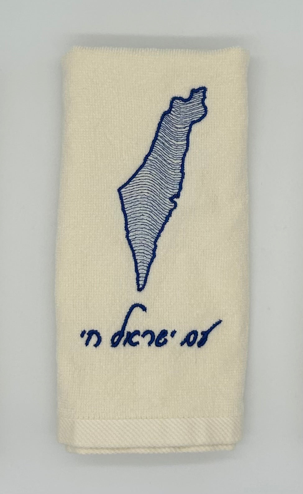 Hand Towels - Wave Filled Israeli Map