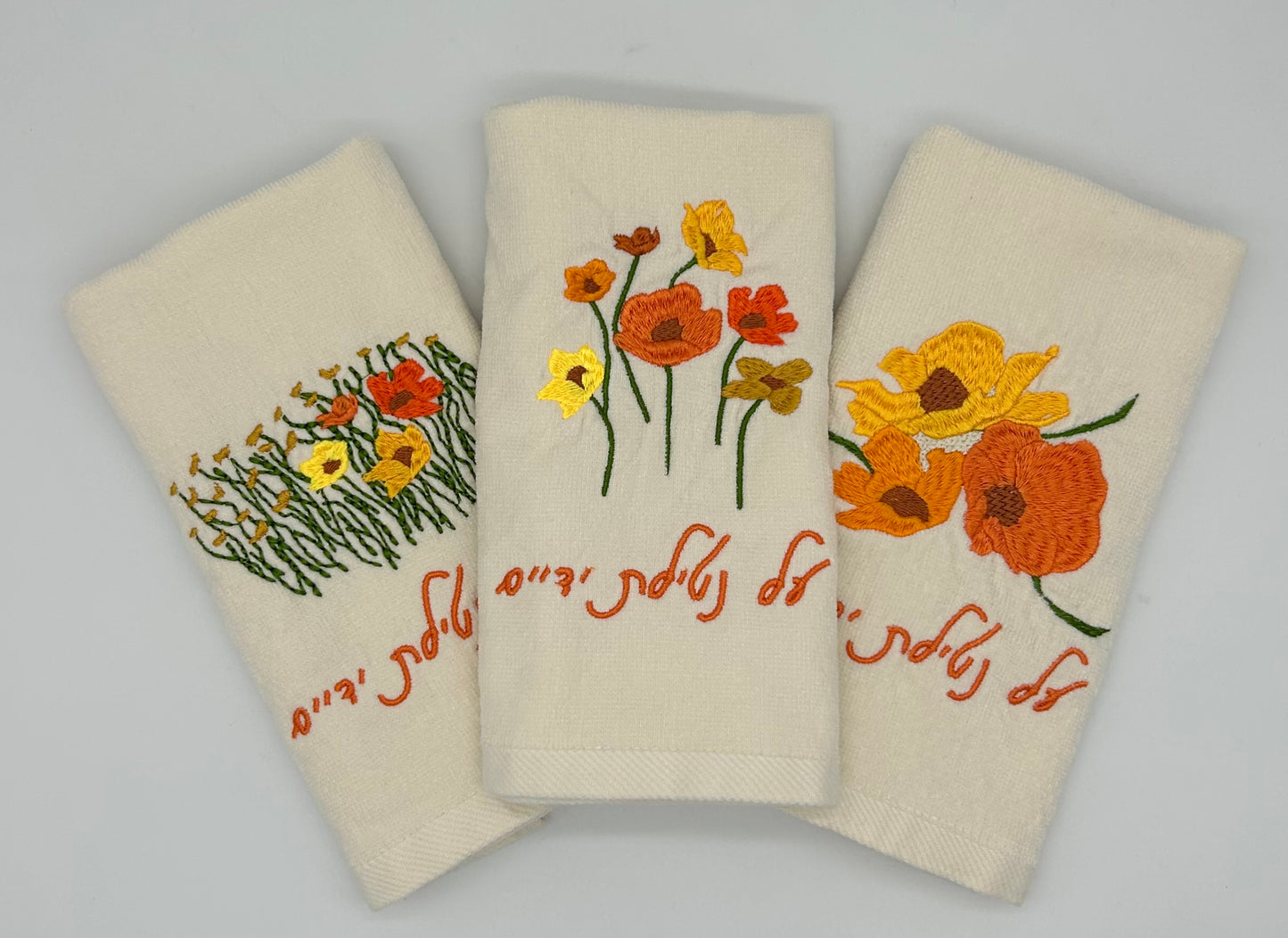 Hand Towels - Golden Wildflowers