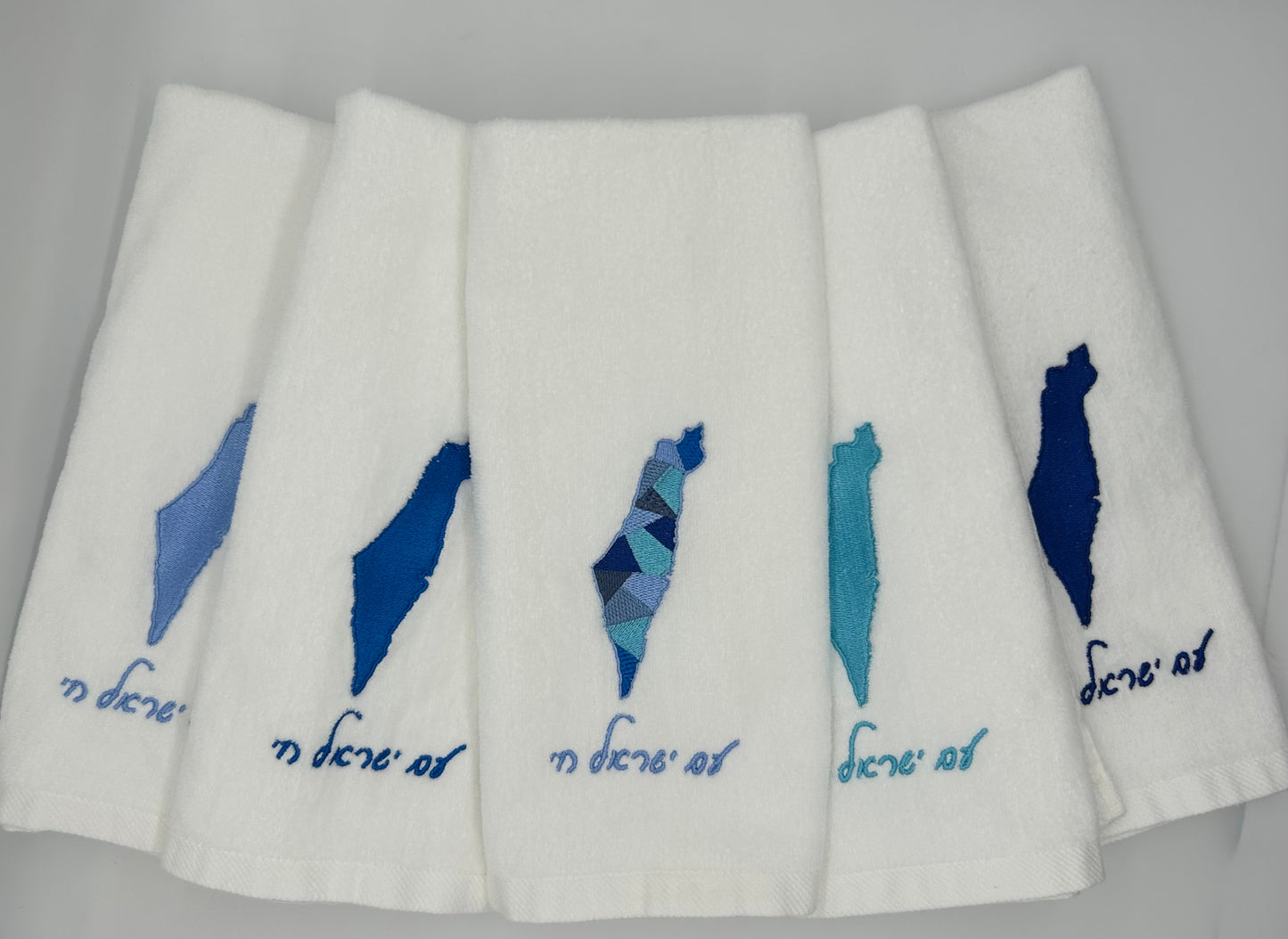 Hand Towels - Israeli Map, Sections and Solids