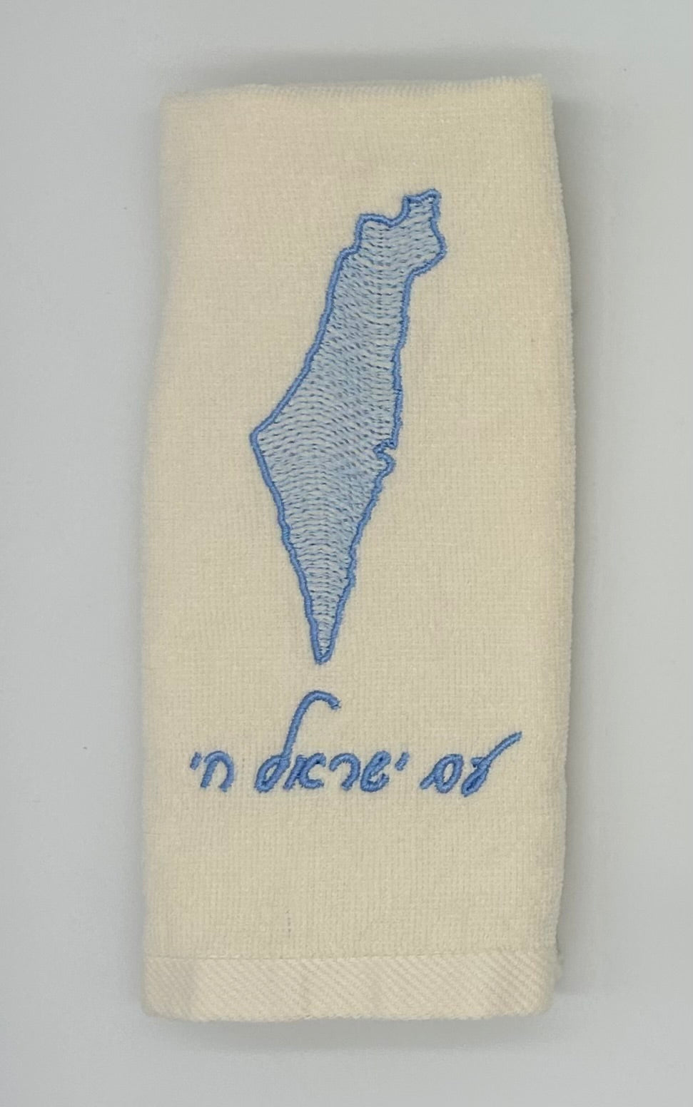 Hand Towels - Wave Filled Israeli Map