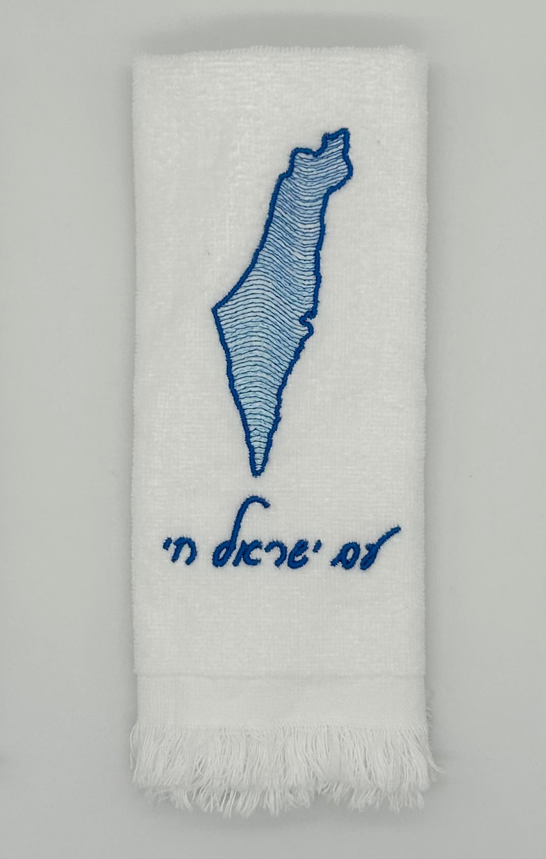 Hand Towels - Wave Filled Israeli Map