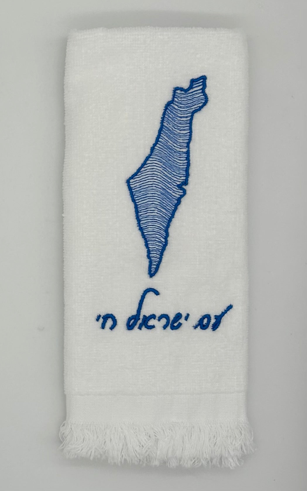 Hand Towels - Wave Filled Israeli Map