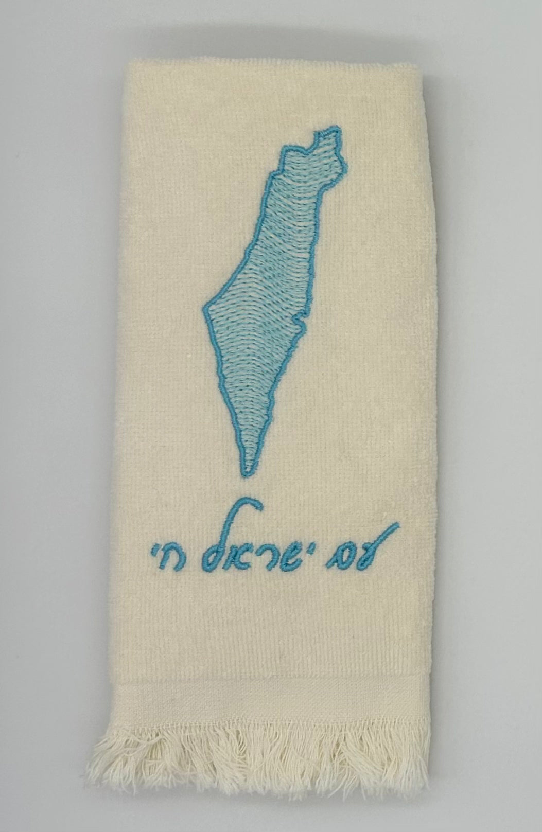 Hand Towels - Wave Filled Israeli Map