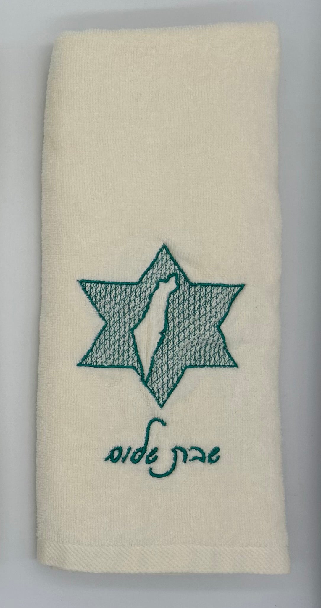 Hand Towels - Embossed Israeli Map