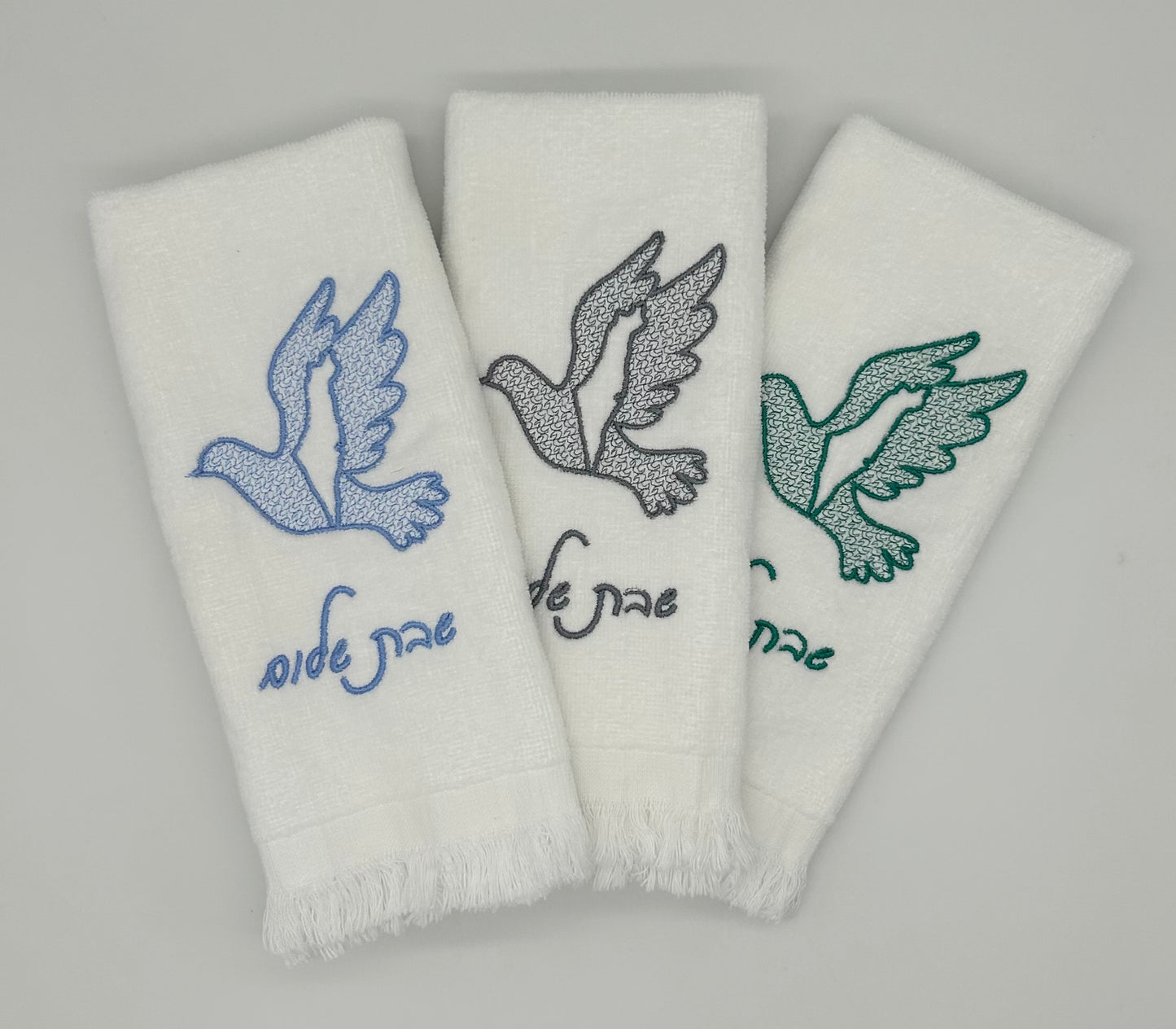 Hand Towels - Embossed Israeli Map