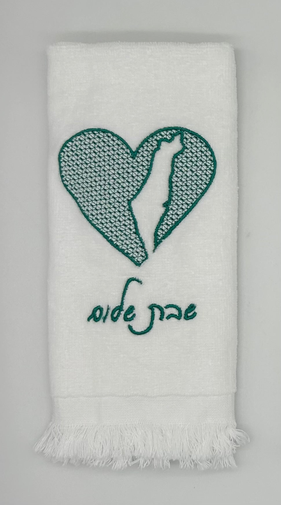 Hand Towels - Embossed Israeli Map