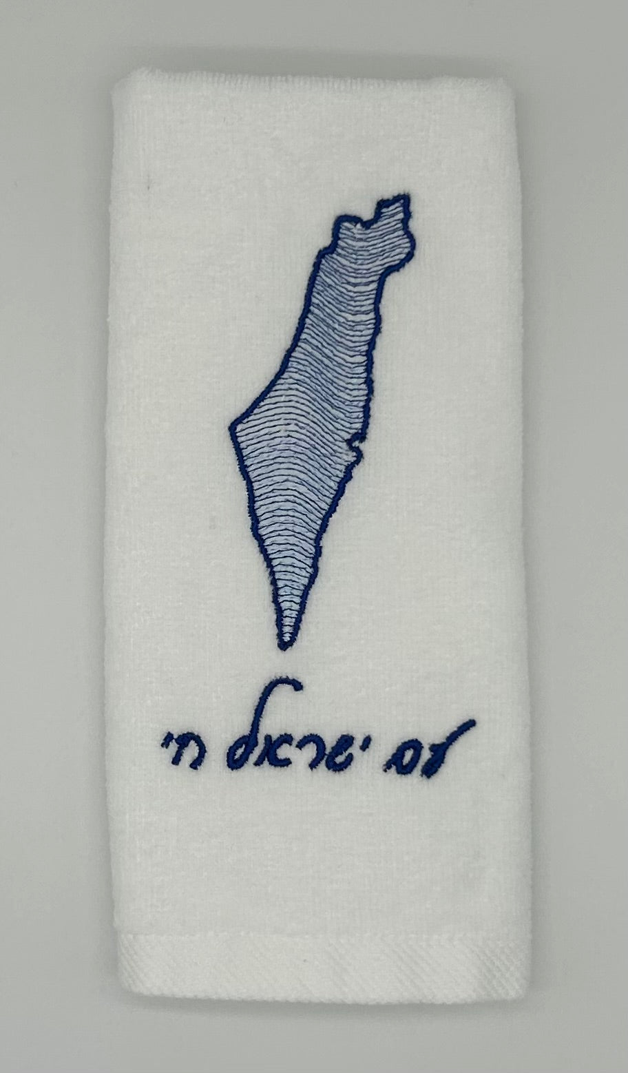 Hand Towels - Wave Filled Israeli Map