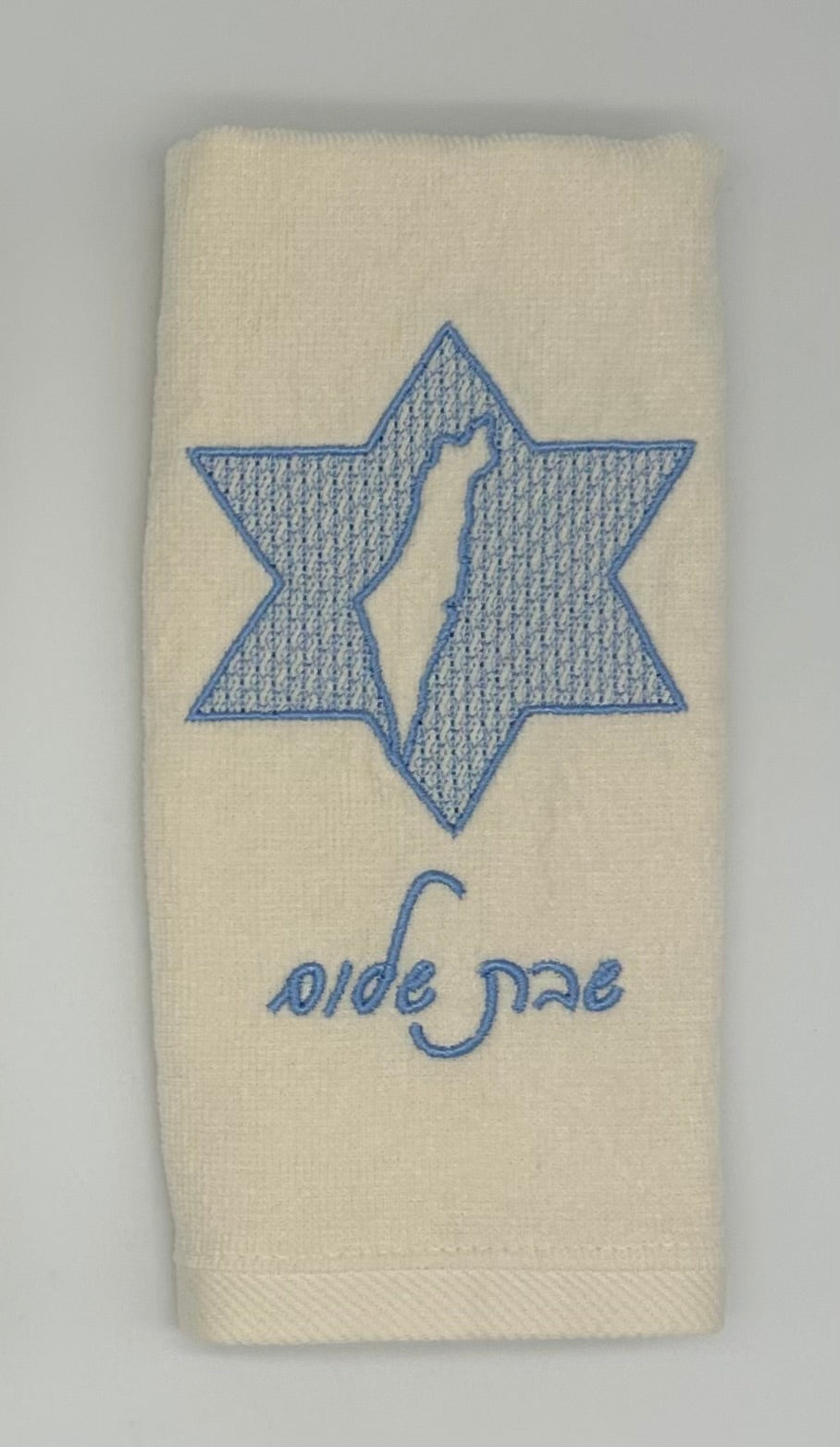 Hand Towels - Embossed Israeli Map