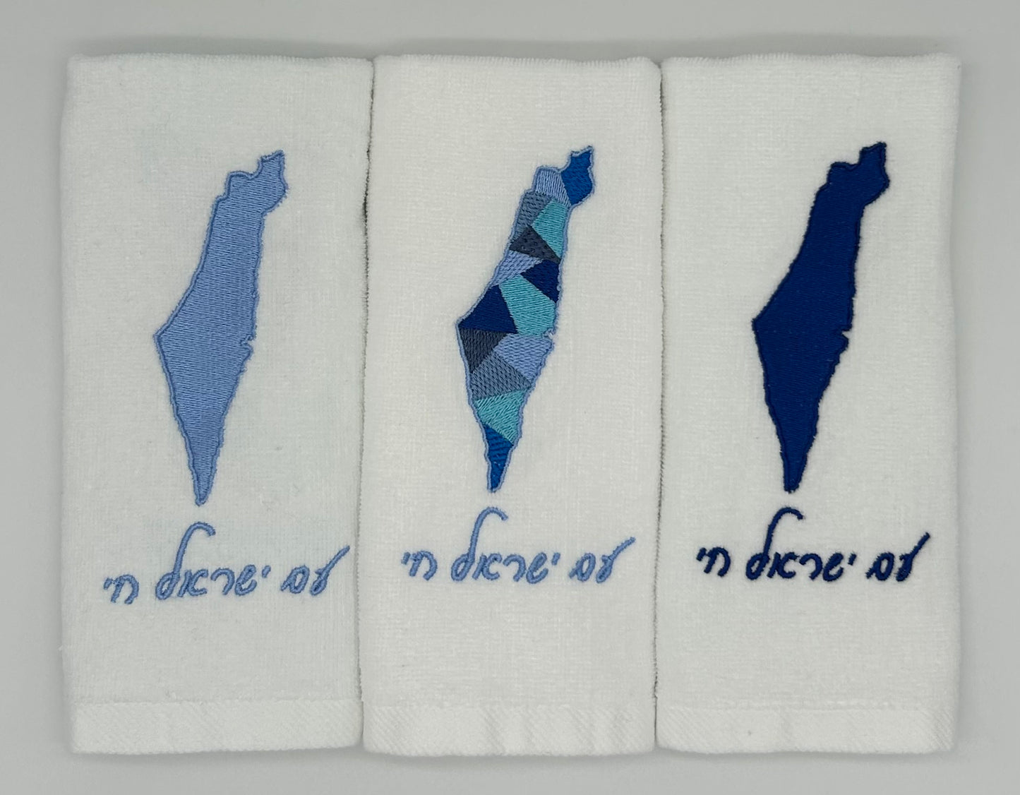 Hand Towels - Israeli Map, Sections and Solids