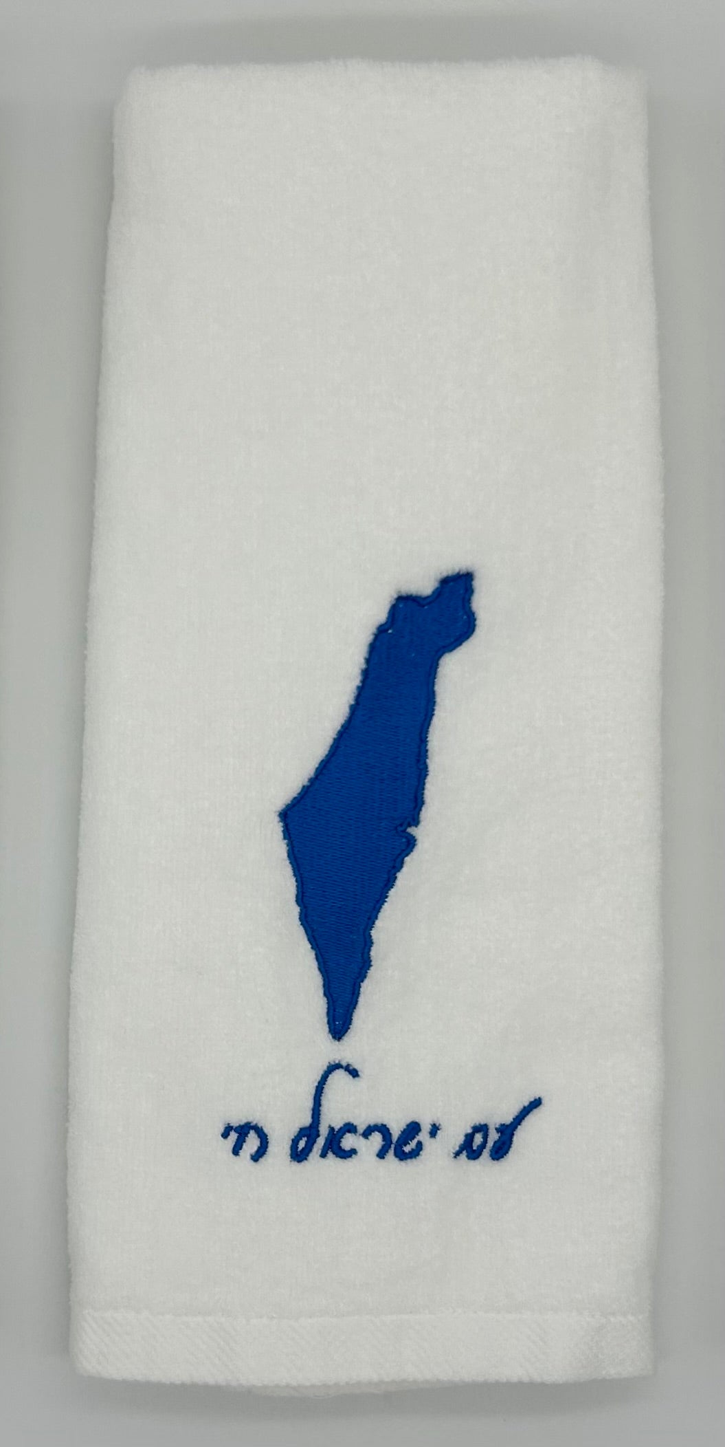 Hand Towels - Solid Colored Israeli Map
