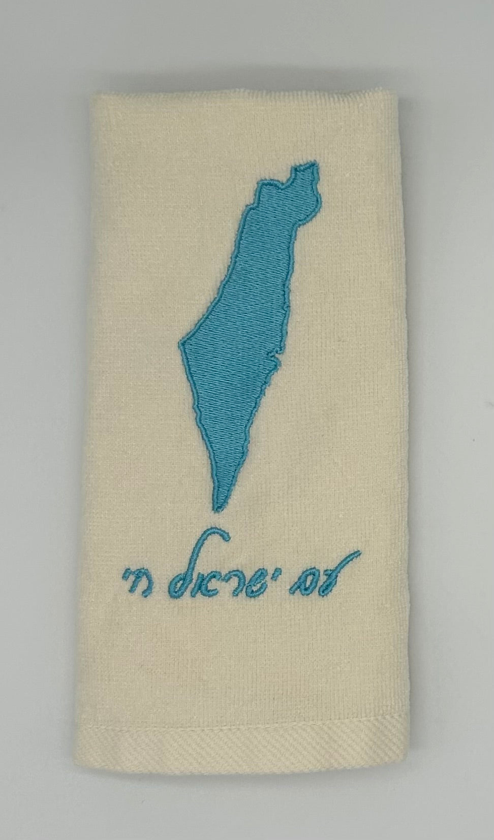 Hand Towels - Solid Colored Israeli Map