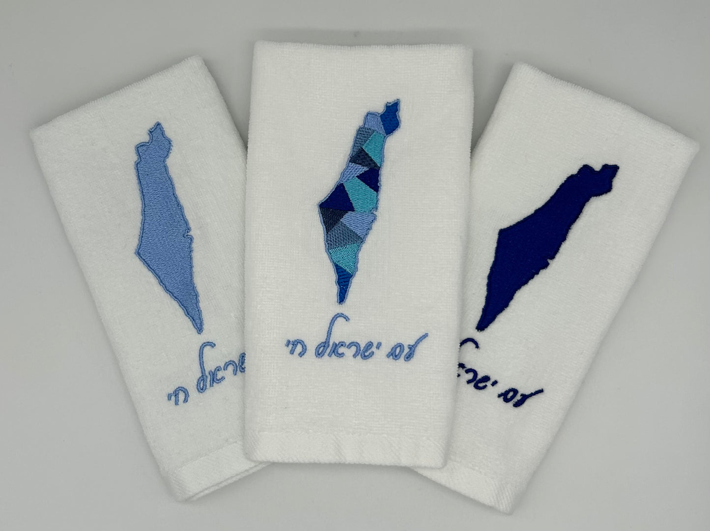 Hand Towels - Israeli Map, Sections and Solids