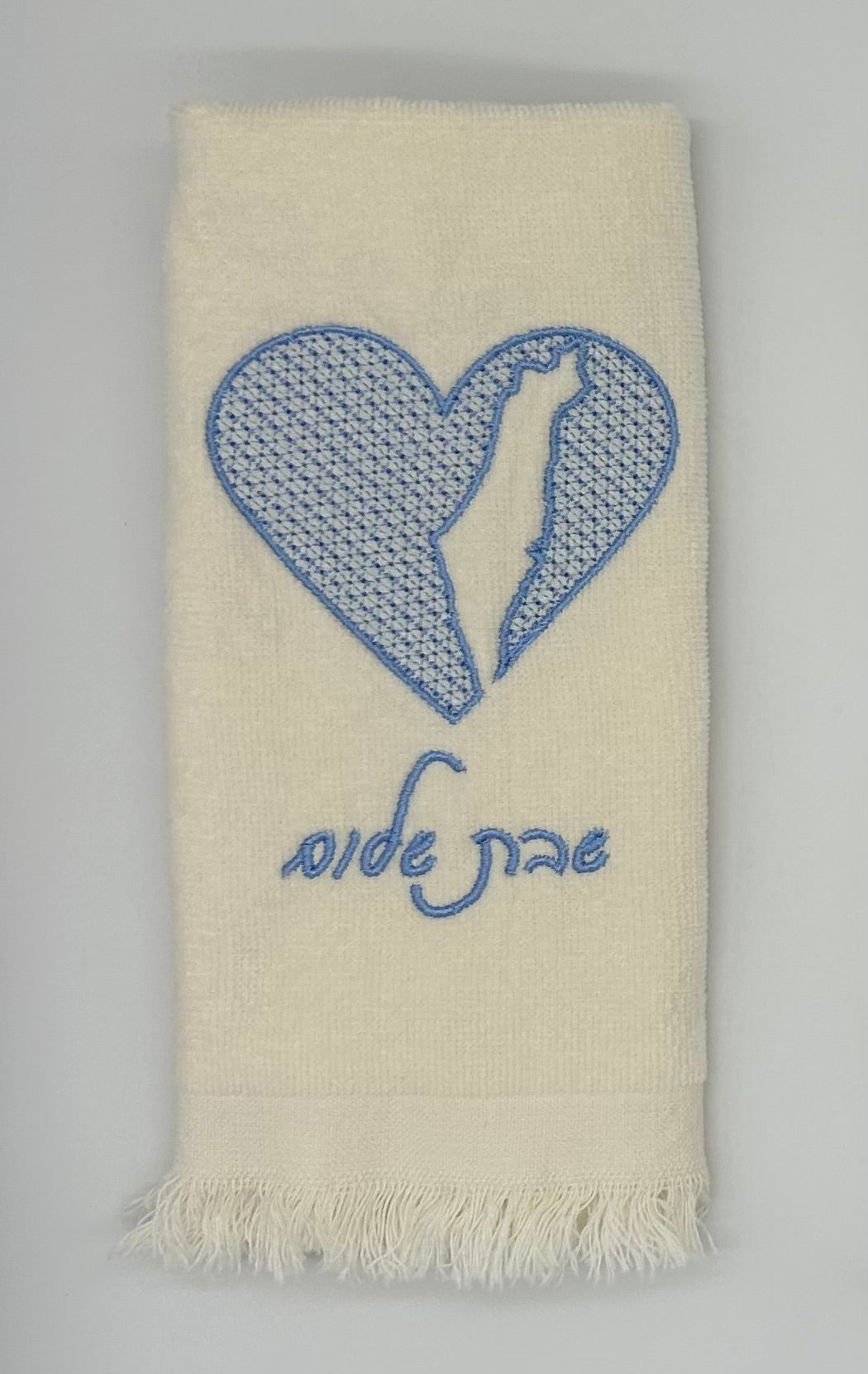 Hand Towels - Embossed Israeli Map