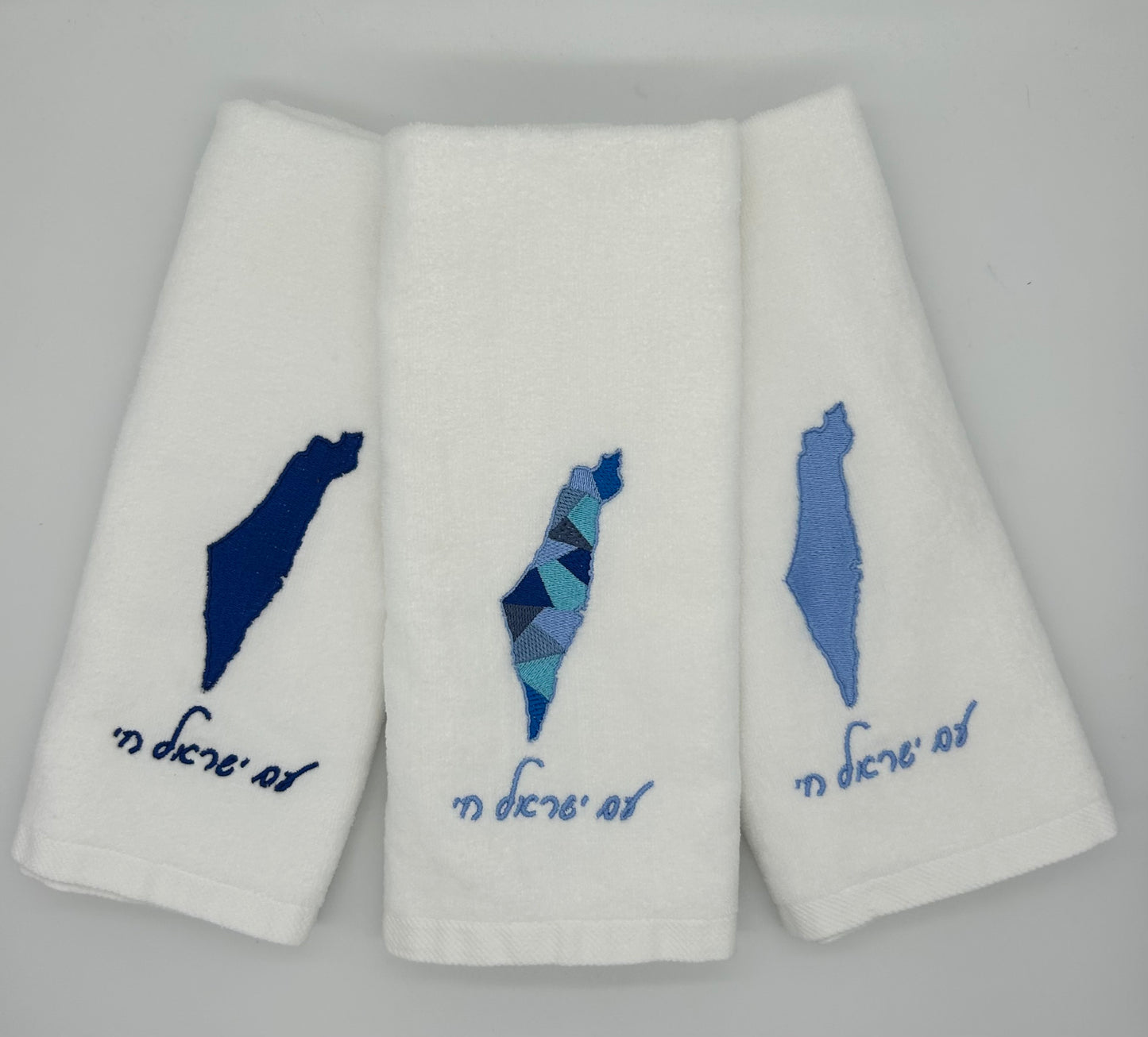 Hand Towels - Israeli Map, Sections and Solids