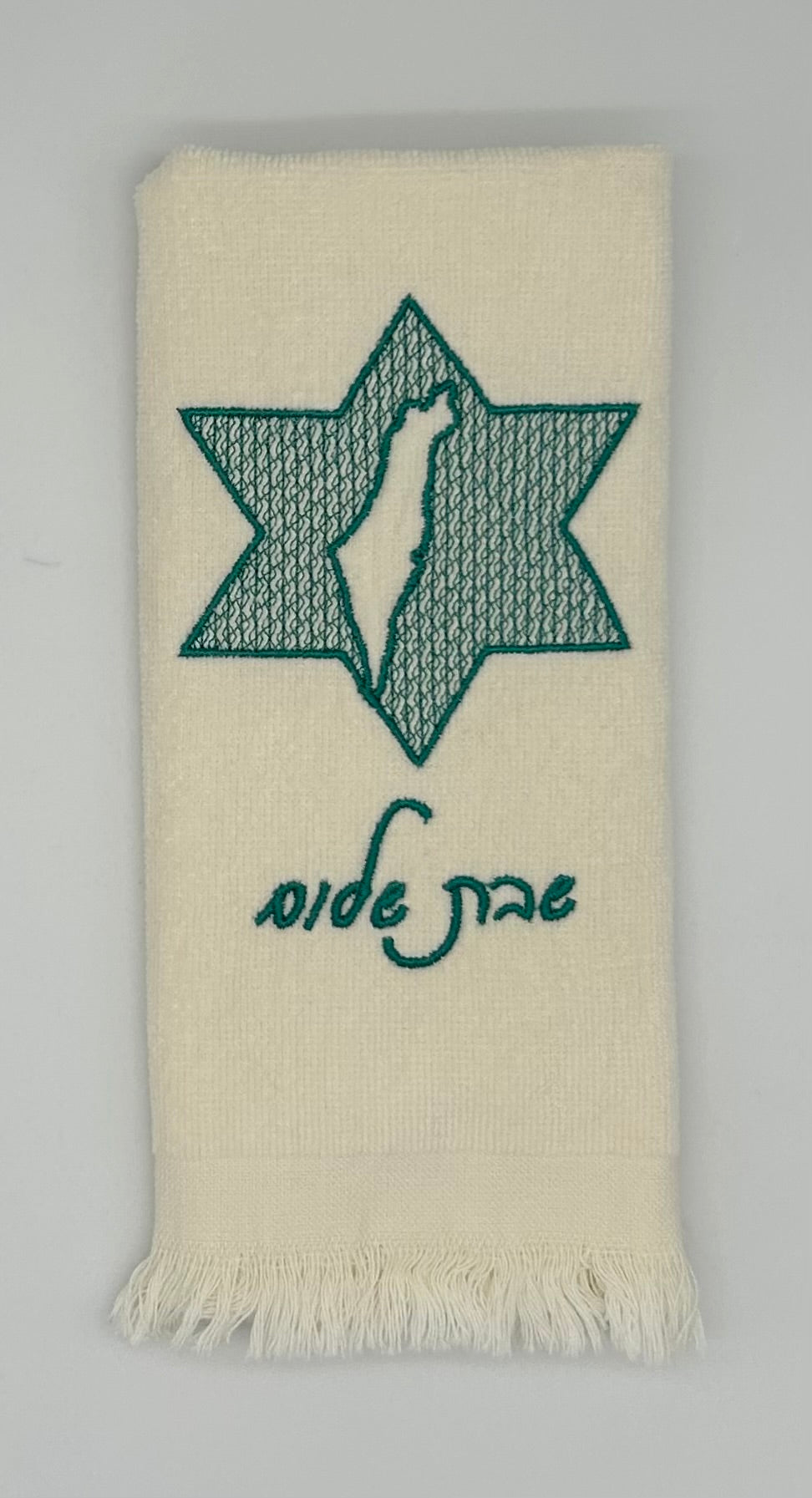 Hand Towels - Embossed Israeli Map