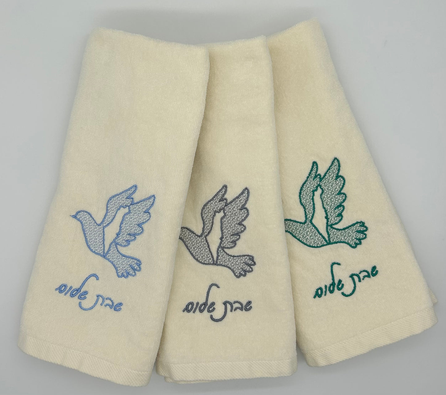 Hand Towels - Embossed Israeli Map