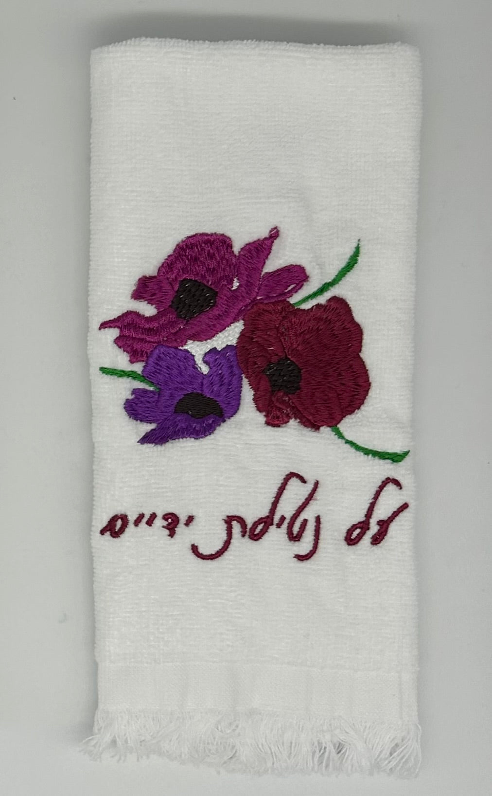 Hand Towels - Fuchsia Wildflowers