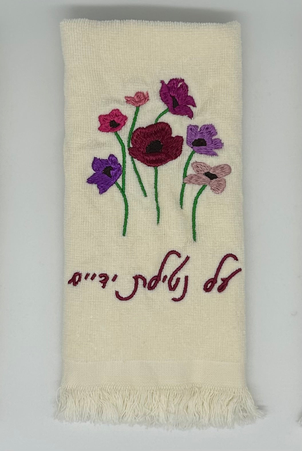 Hand Towels - Fuchsia Wildflowers