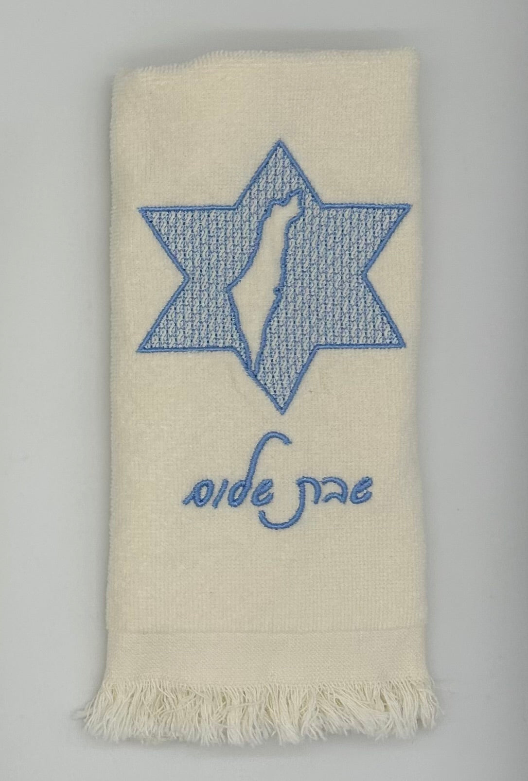 Hand Towels - Embossed Israeli Map