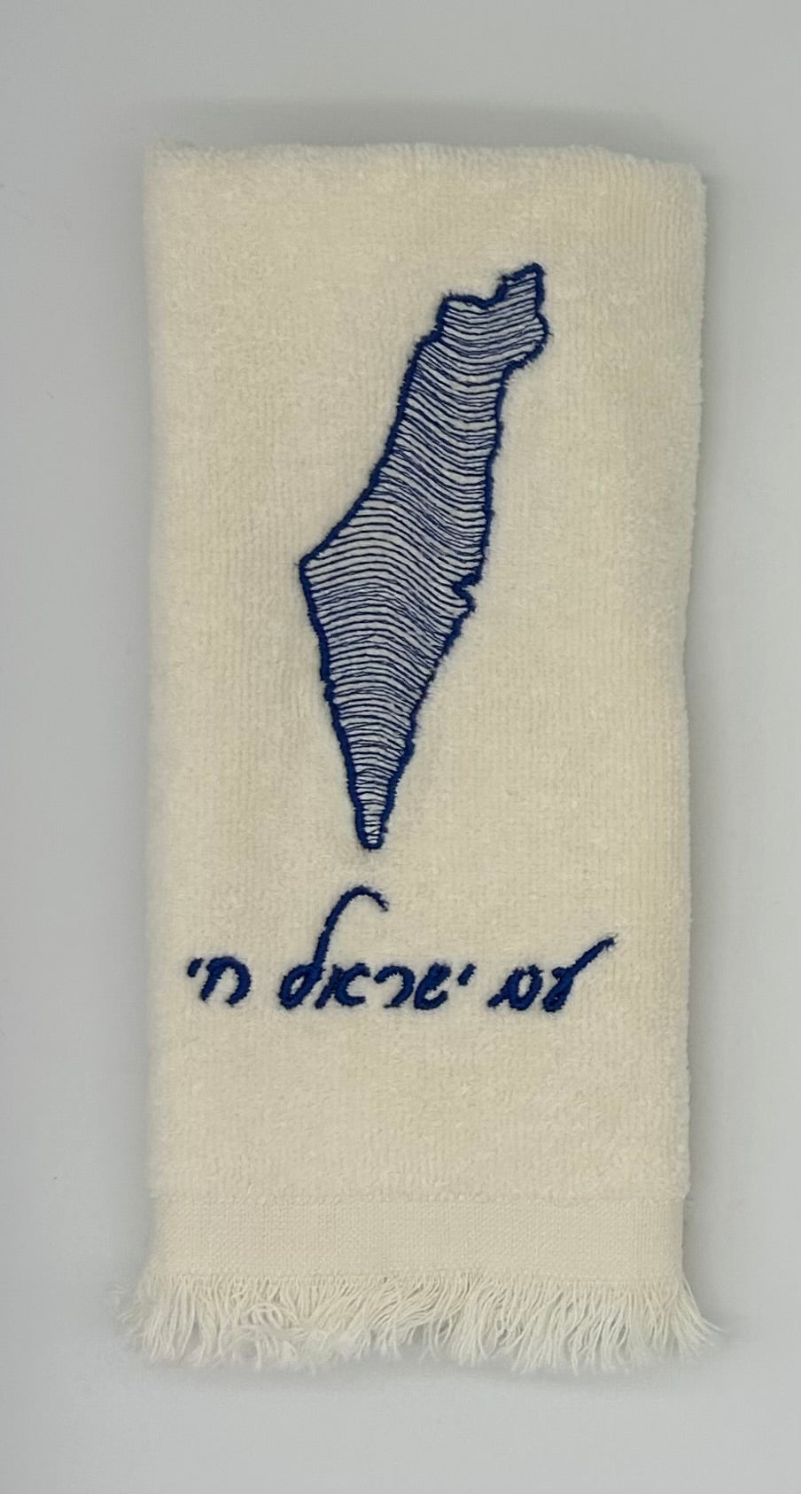Hand Towels - Wave Filled Israeli Map