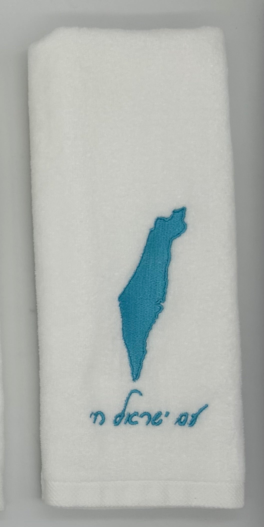 Hand Towels - Solid Colored Israeli Map