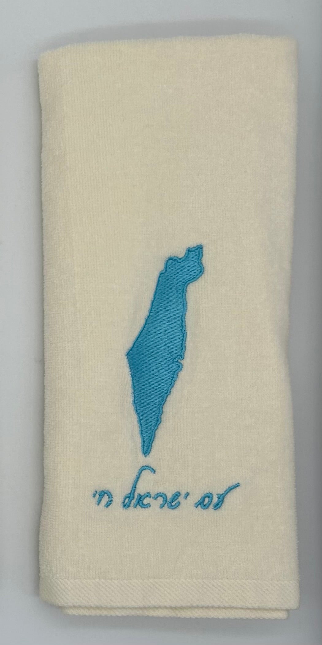 Hand Towels - Solid Colored Israeli Map