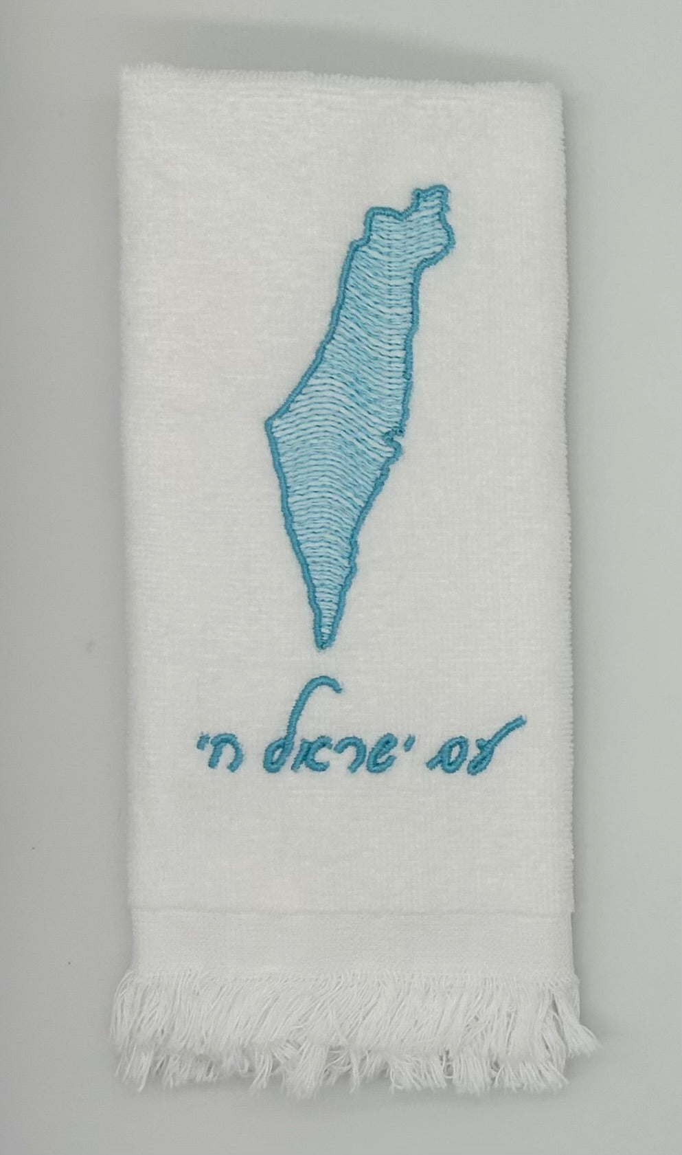 Hand Towels - Wave Filled Israeli Map