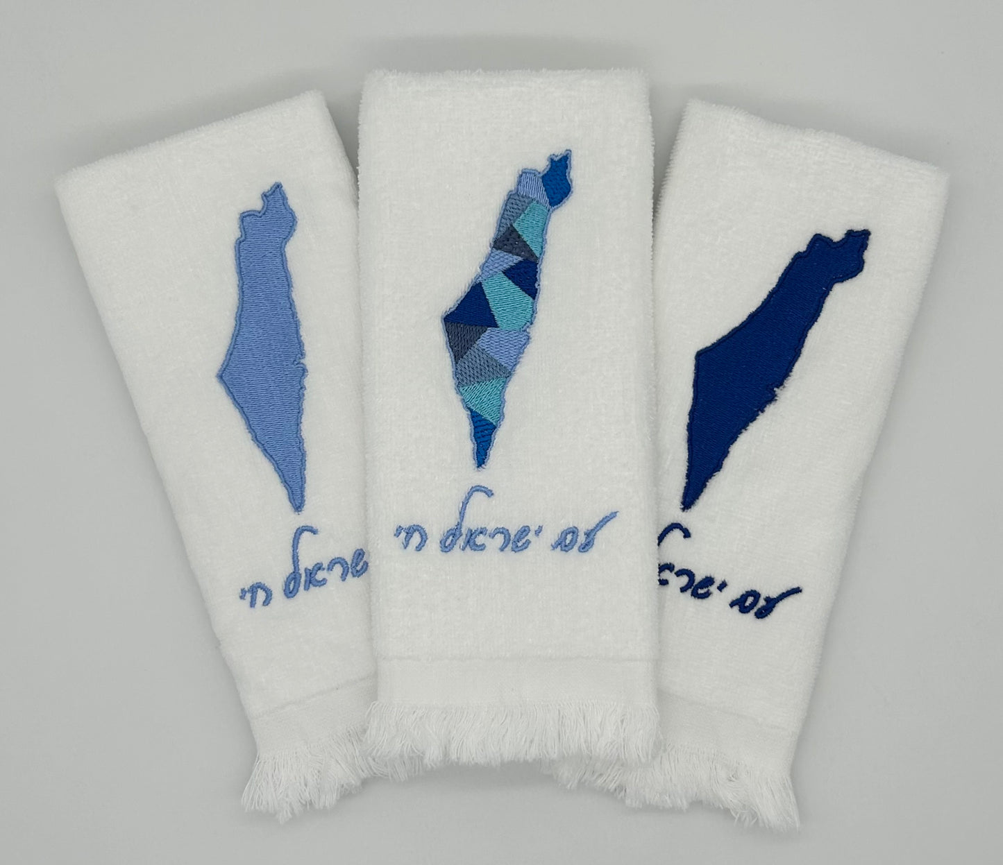 Hand Towels - Israeli Map, Sections and Solids