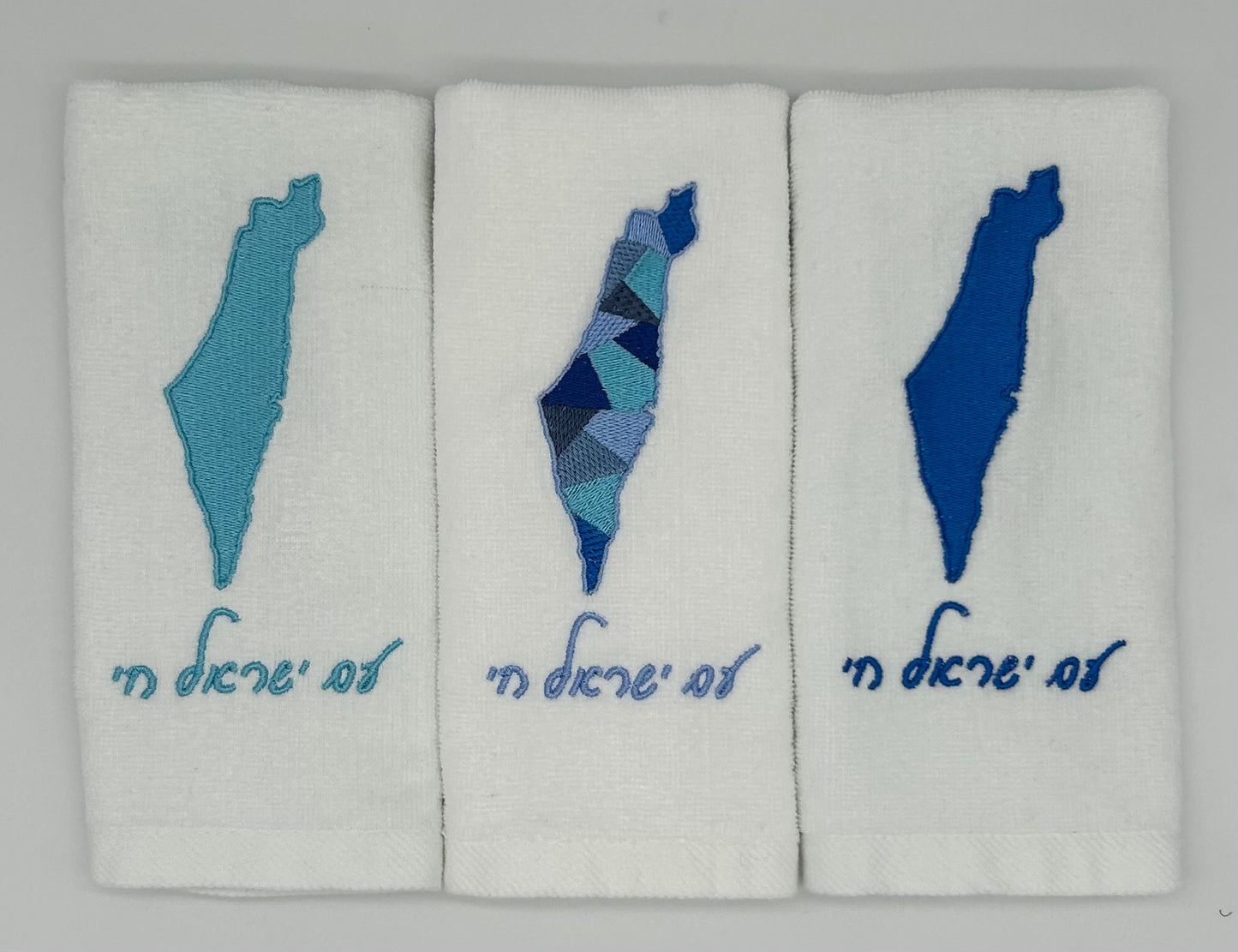 Hand Towels - Israeli Map, Sections and Solids