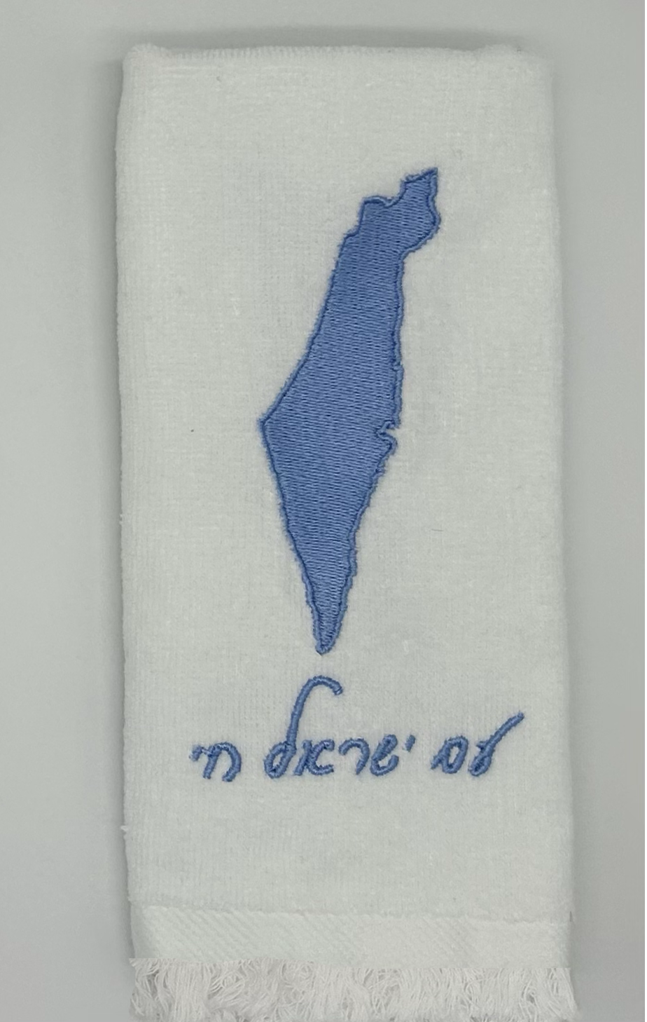 Hand Towels - Solid Colored Israeli Map