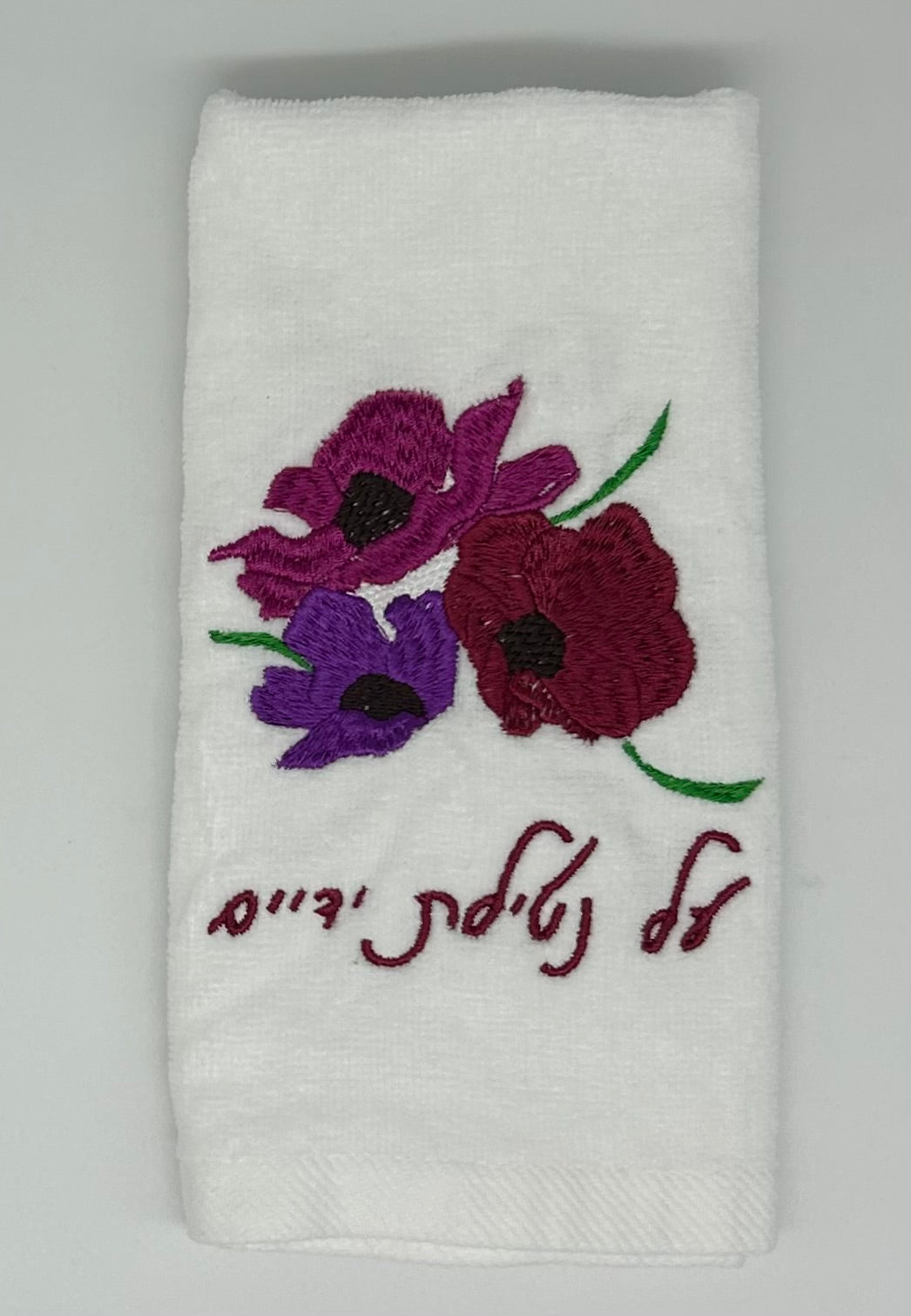 Hand Towels - Fuchsia Wildflowers