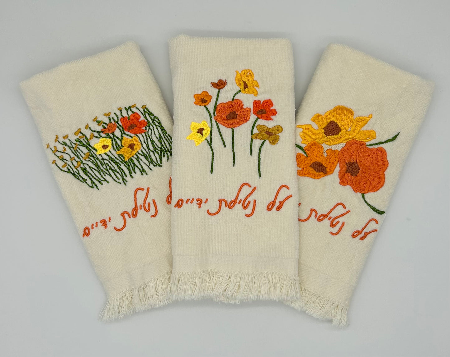 Hand Towels - Golden Wildflowers