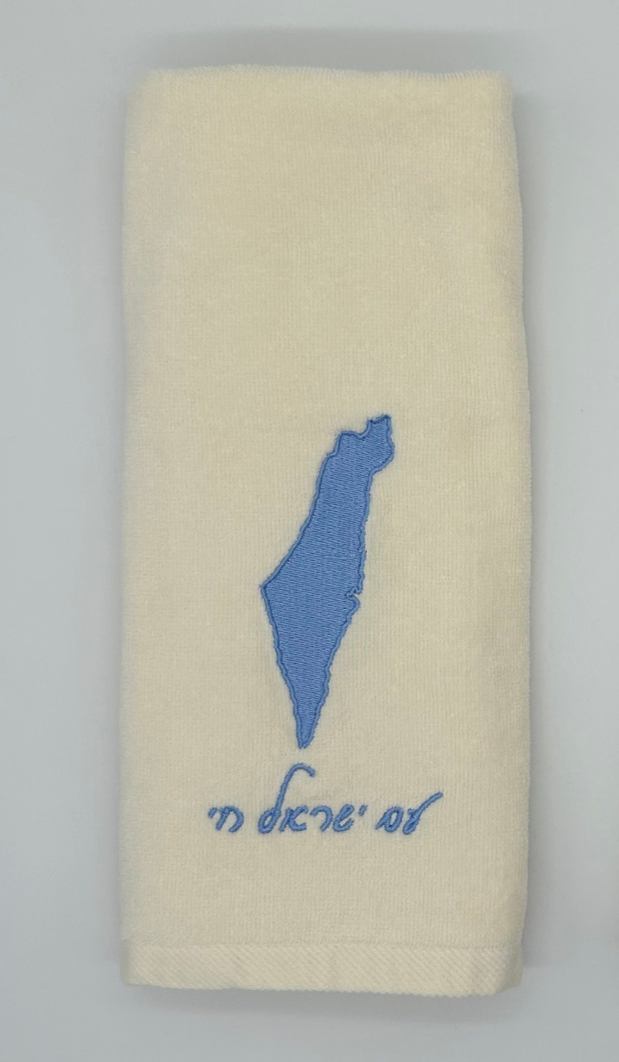 Hand Towels - Solid Colored Israeli Map