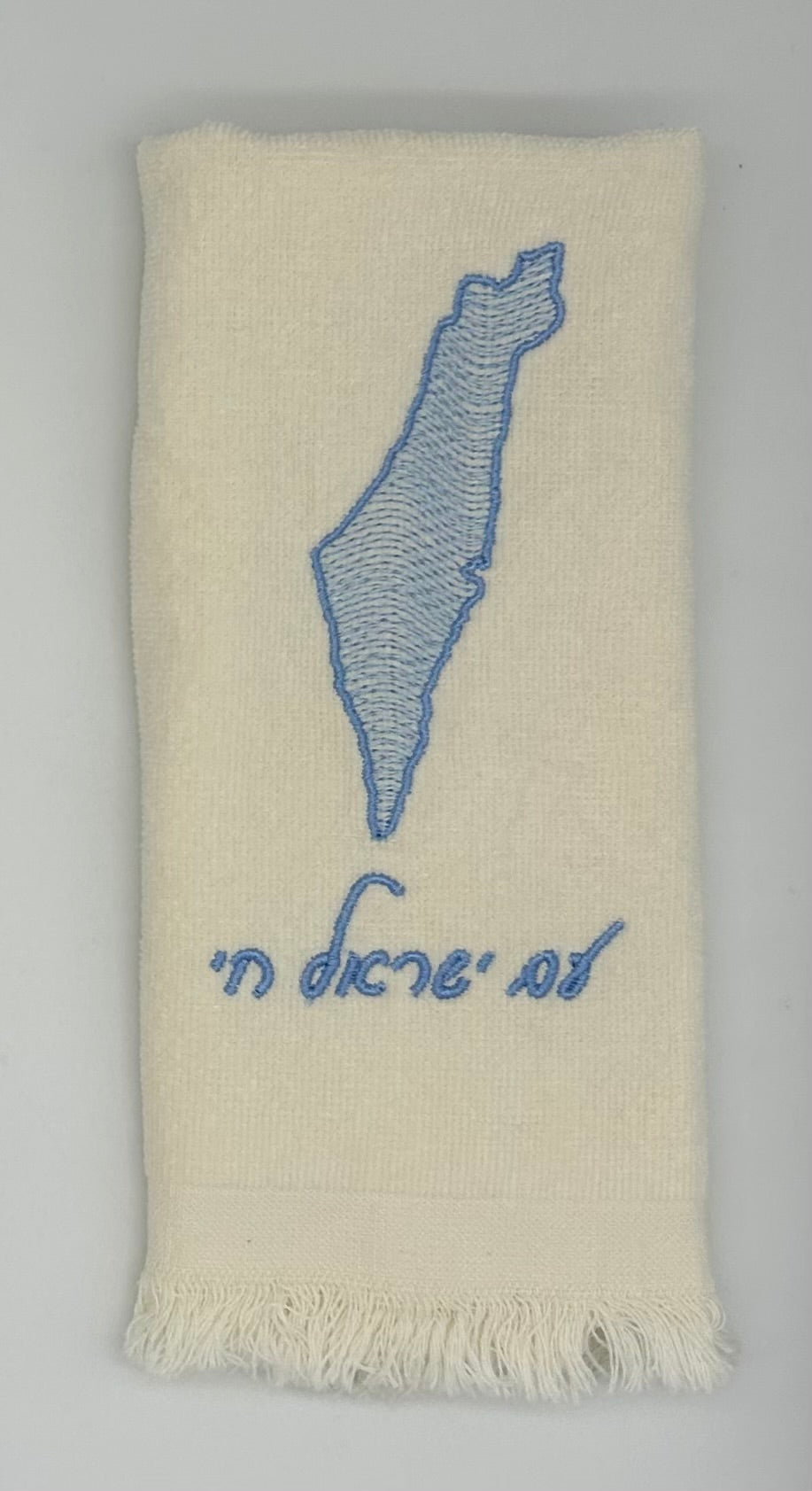 Hand Towels - Wave Filled Israeli Map