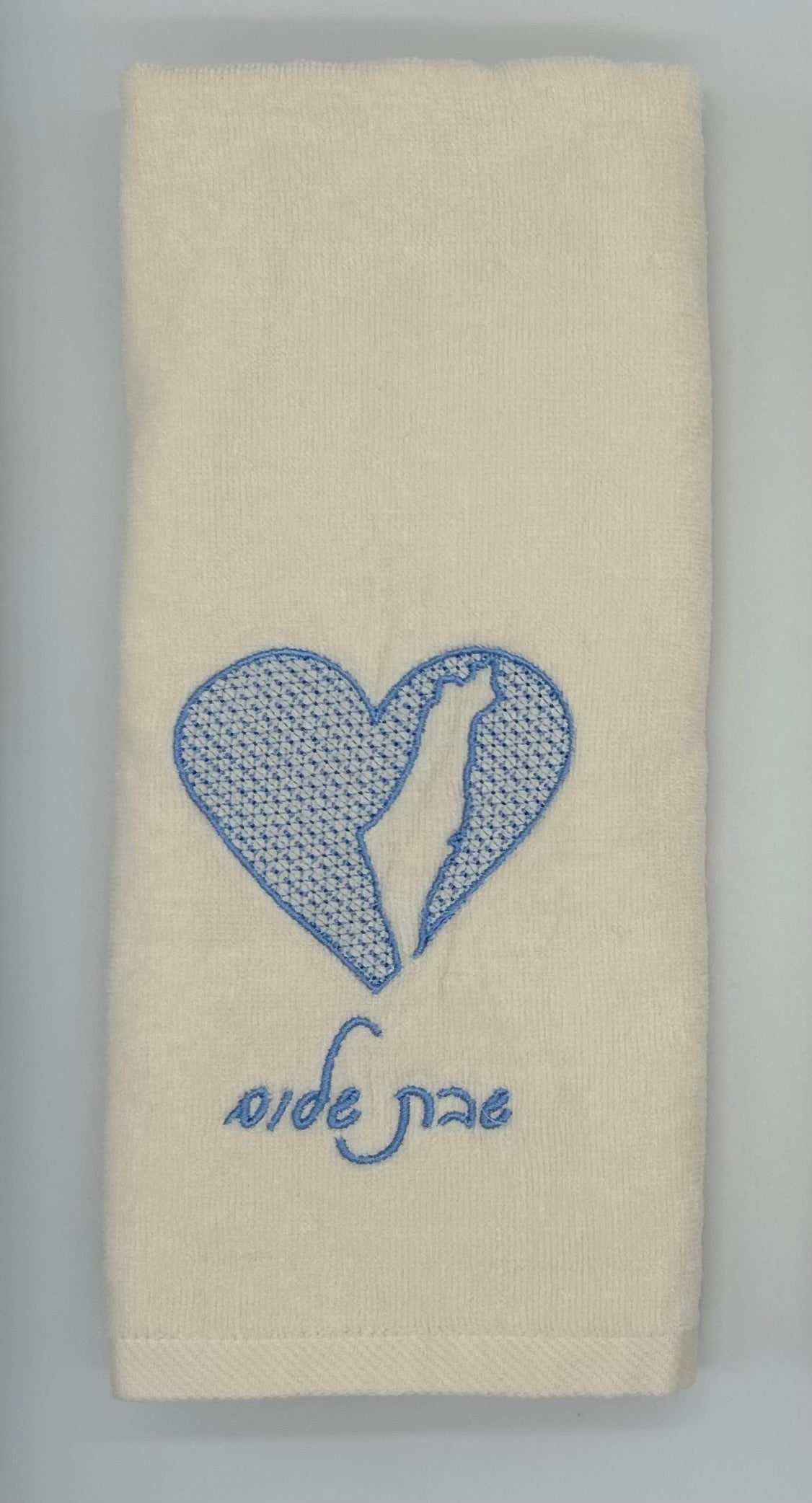 Hand Towels - Embossed Israeli Map