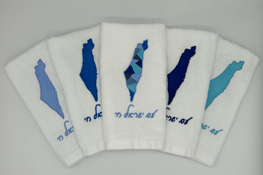 Hand Towels - Israeli Map, Sections and Solids