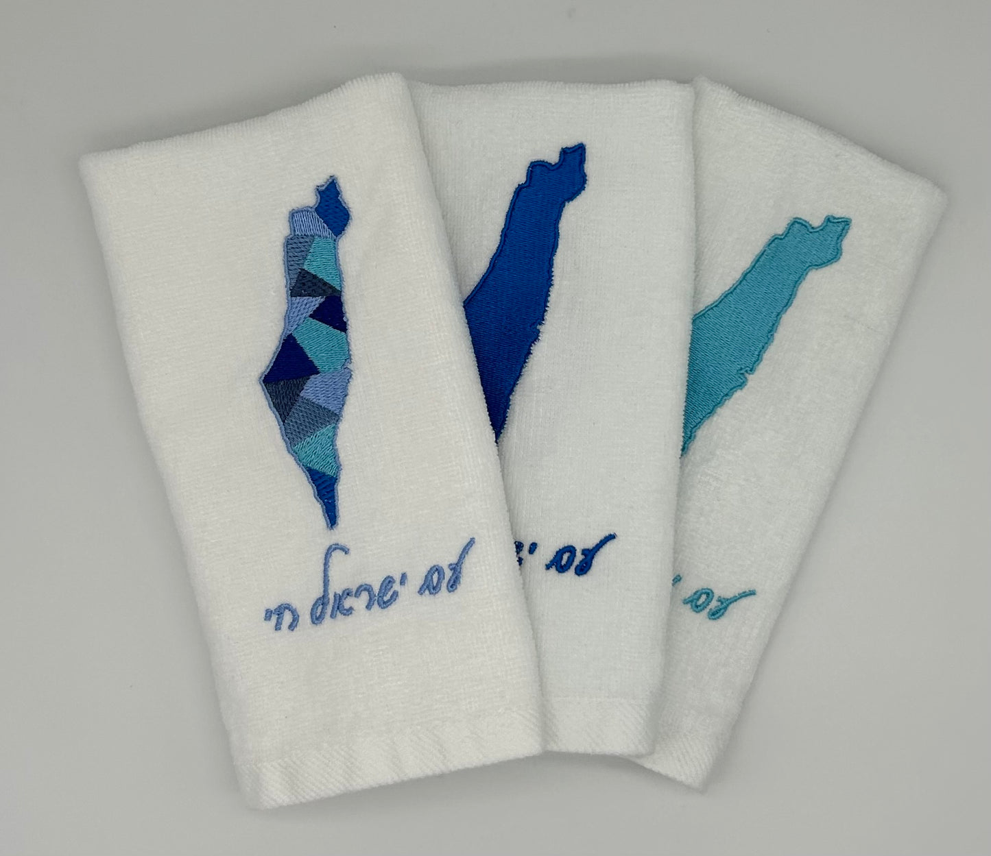 Hand Towels - Israeli Map, Sections and Solids