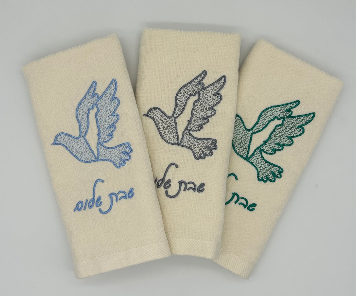 Hand Towels - Embossed Israeli Map