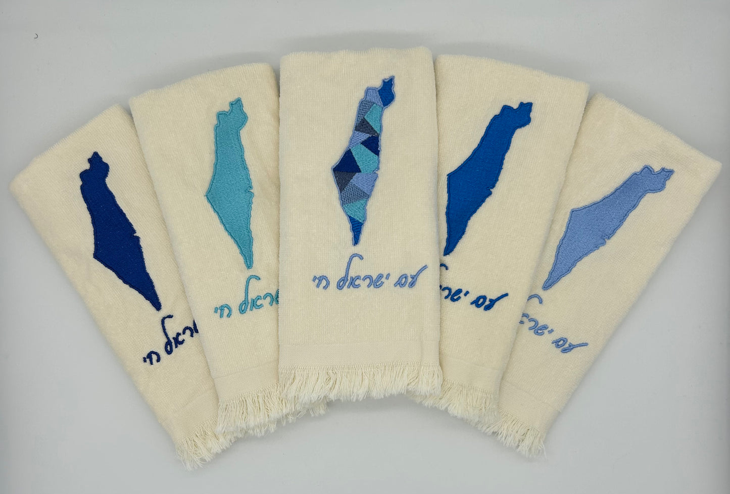 Hand Towels - Israeli Map, Sections and Solids