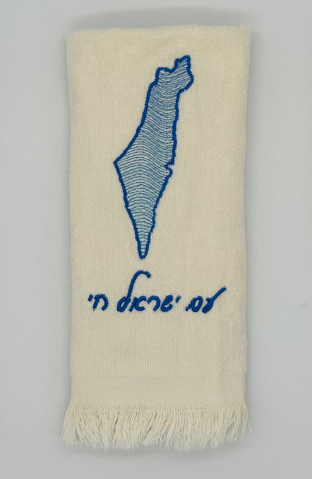 Hand Towels - Wave Filled Israeli Map
