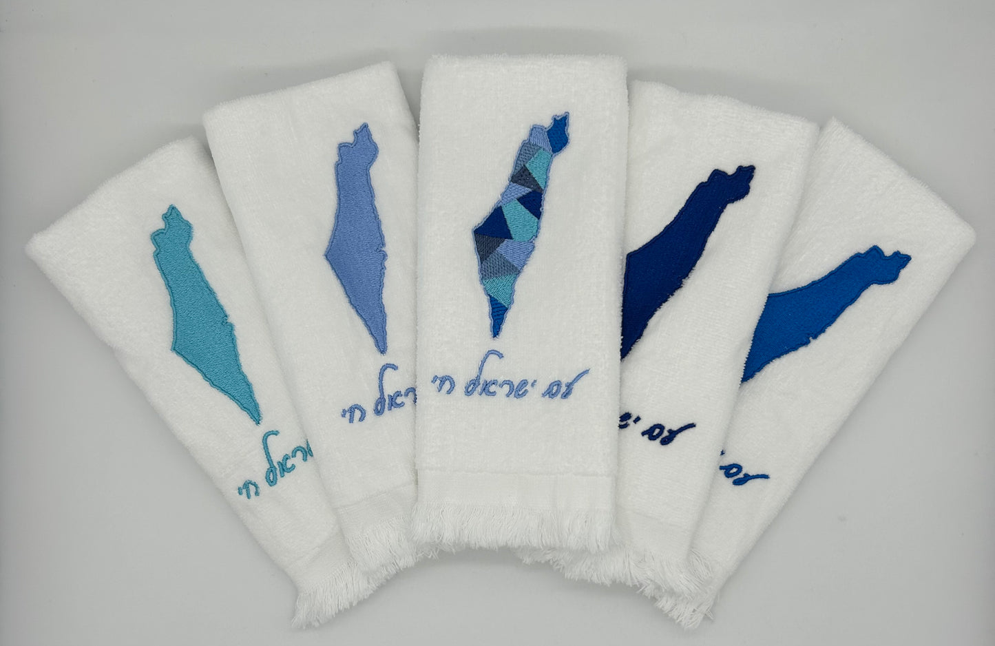 Hand Towels - Israeli Map, Sections and Solids