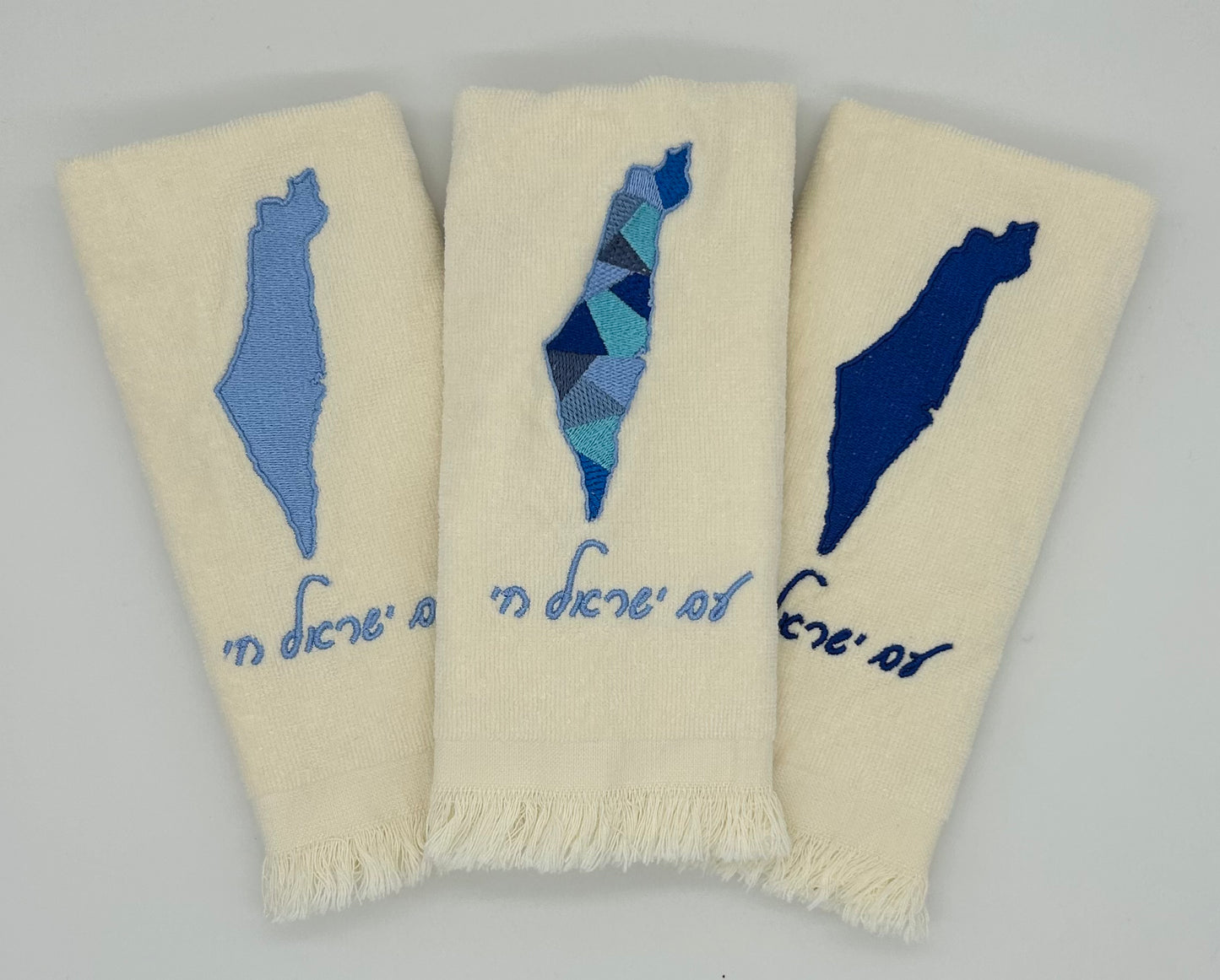 Hand Towels - Israeli Map, Sections and Solids