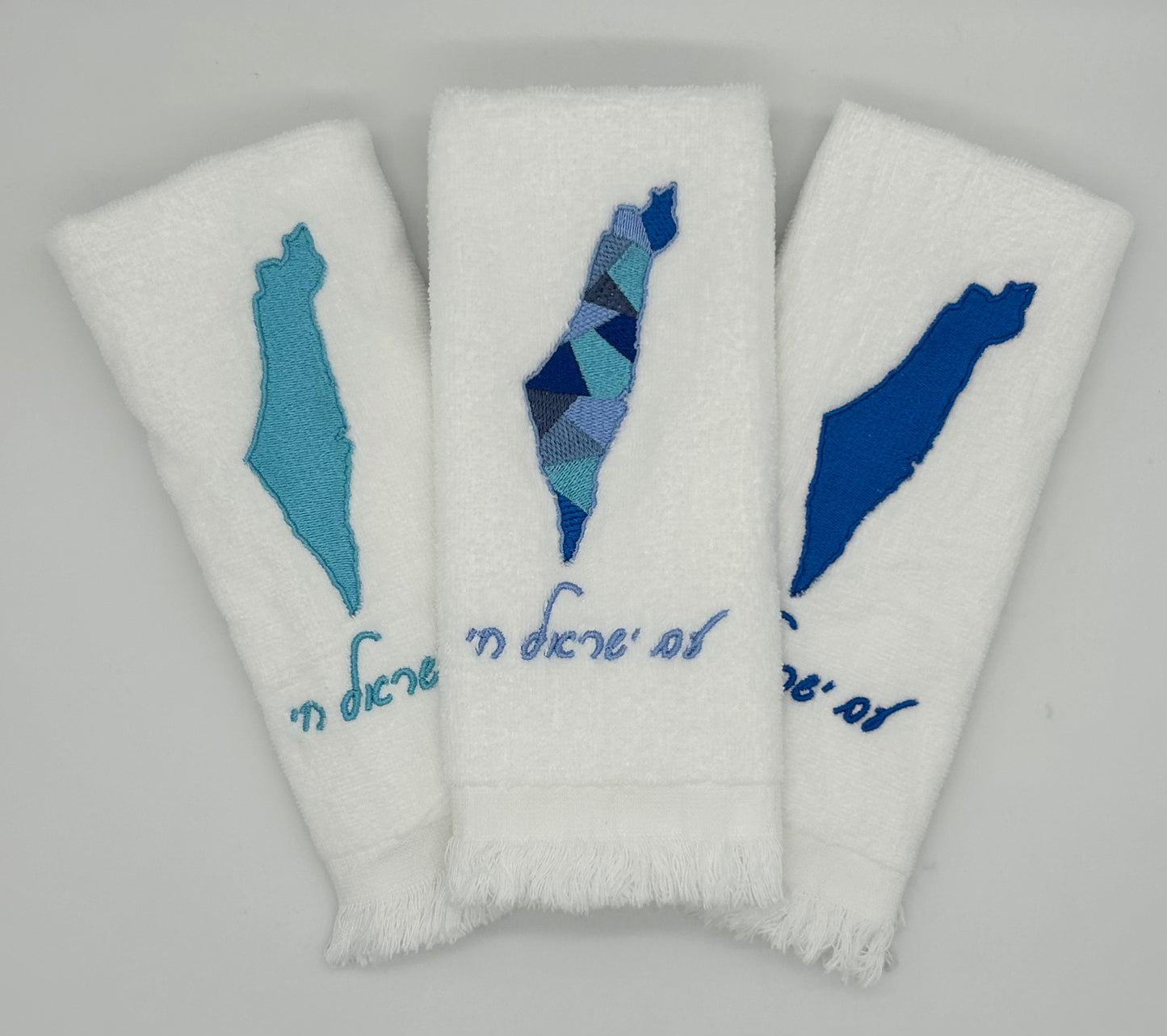 Hand Towels - Israeli Map, Sections and Solids