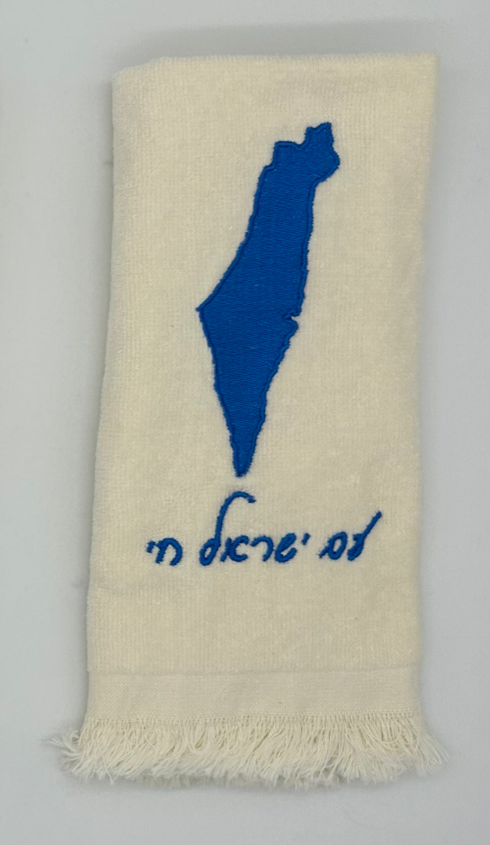 Hand Towels - Solid Colored Israeli Map